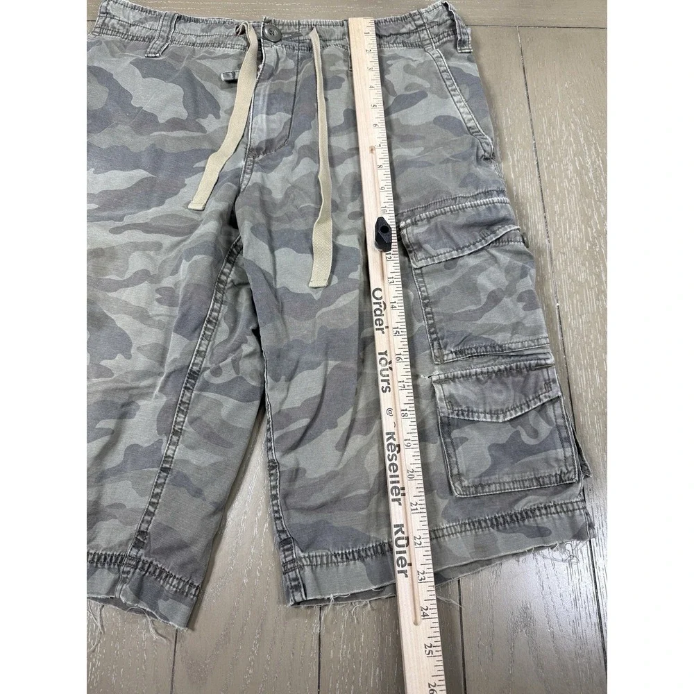 Vintage‎ JUICY COUTURE Men Camo Cargo Shorts Size 33 Y2K Retro Grunge